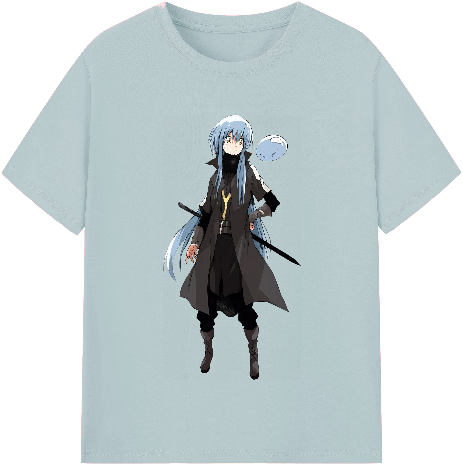 （画像用） 転スラ Regarding Reincarnated to Slime 綿100％半袖Tシャツ（フロントプリント）